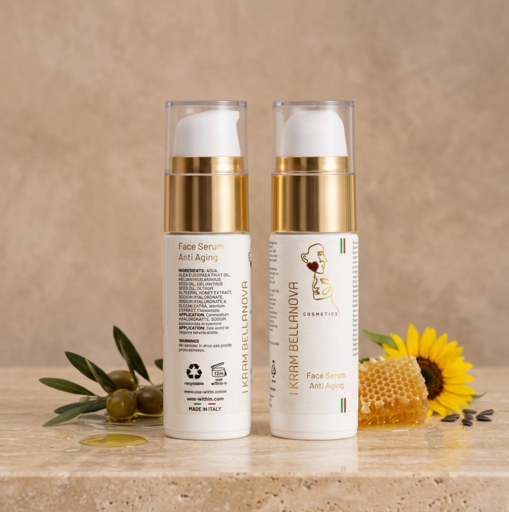 Nr. 12 Gesicht Serum Anti-Aging – Longevity Wirkstoffserum – Ikram Bellanova