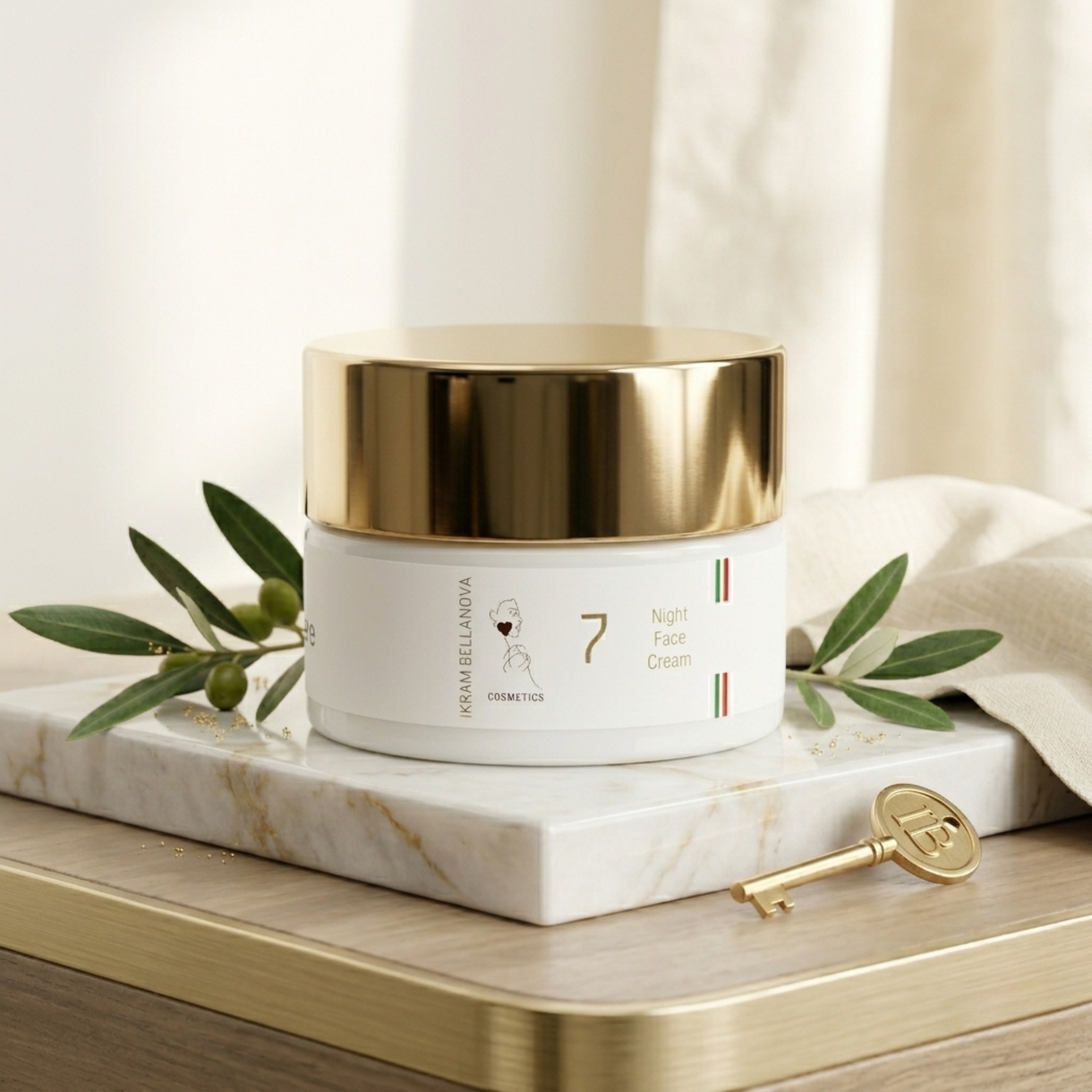 Nr. 7 Nachtgesichtscreme – Aufhellende Anti-Aging Nachtcreme – Ikram Bellanova