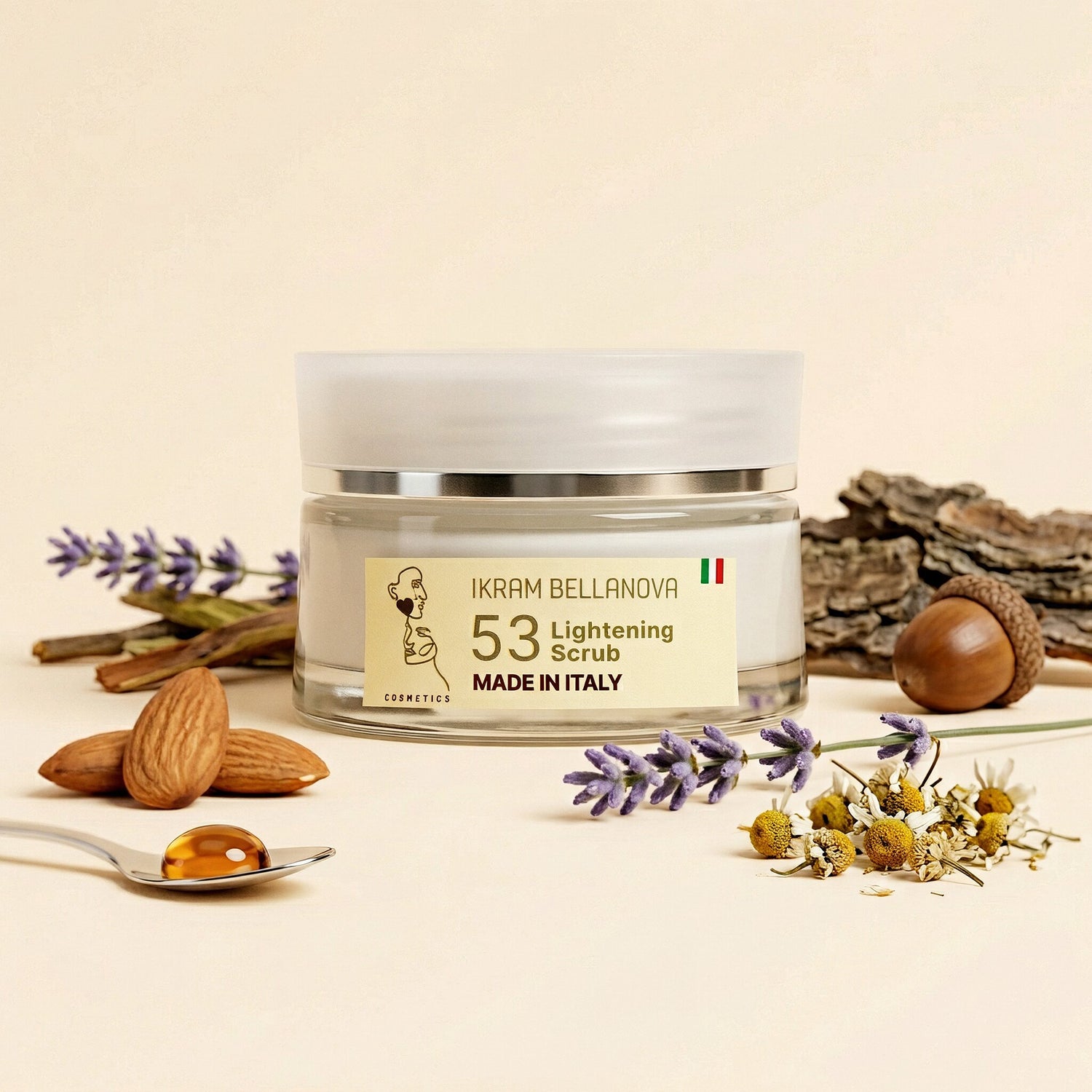 Nr. 53 Lightening Scrub – Aufhellendes Gesichtspeeling – Ikram Bellanova