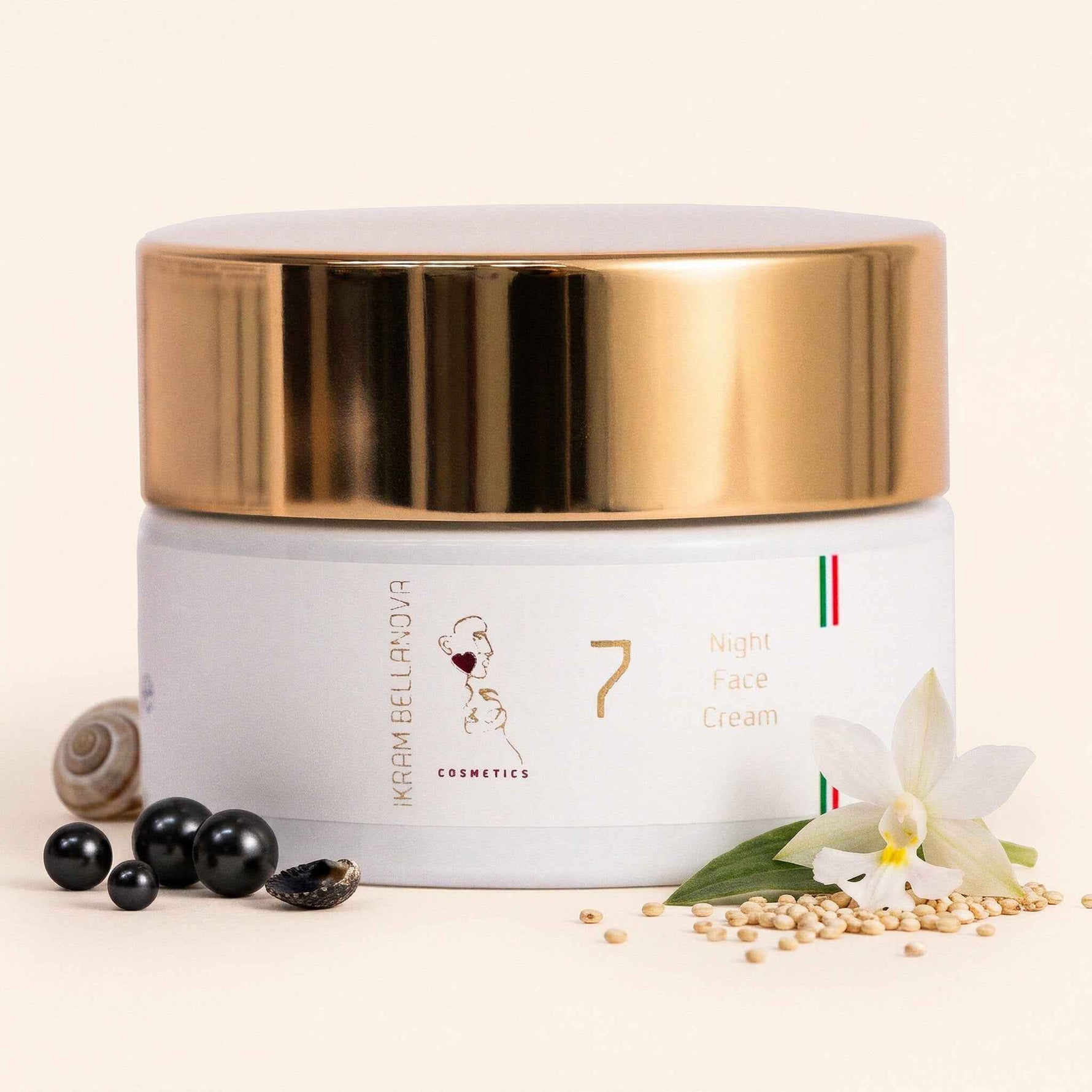 Nr. 7 Nachtgesichtscreme – Aufhellende Anti-Aging Nachtcreme – Ikram Bellanova